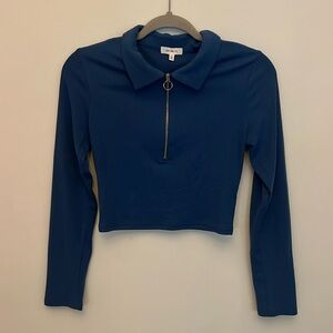 Cropped Quarter-Zip